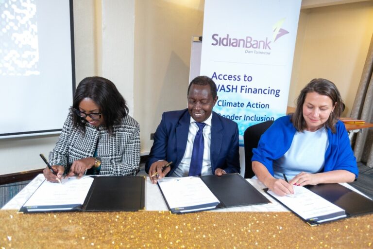 Sidian Bank, Oikocredit, and Aqua for All launch Ksh 1 Billion WASH Loan Facility For SMEs and Water Service Providers